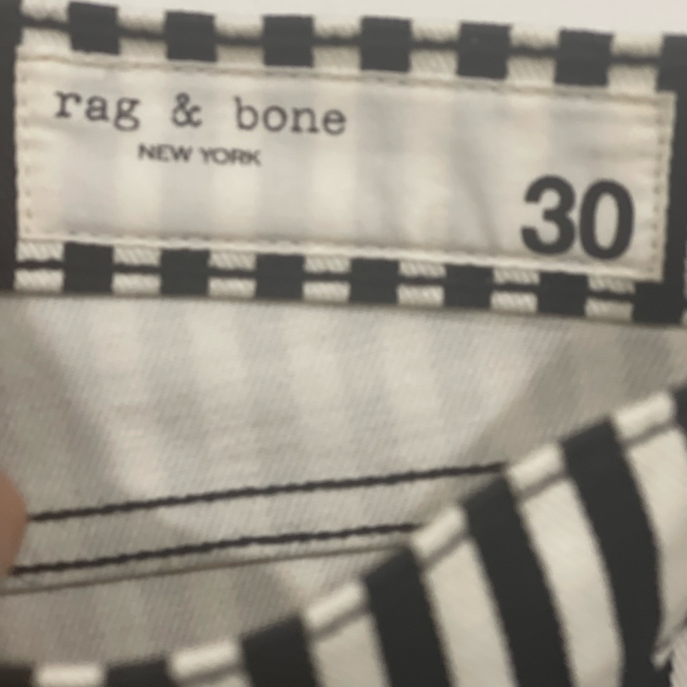 Rag & Bone Blk/Wht striped jeans - Picture 3 of 6